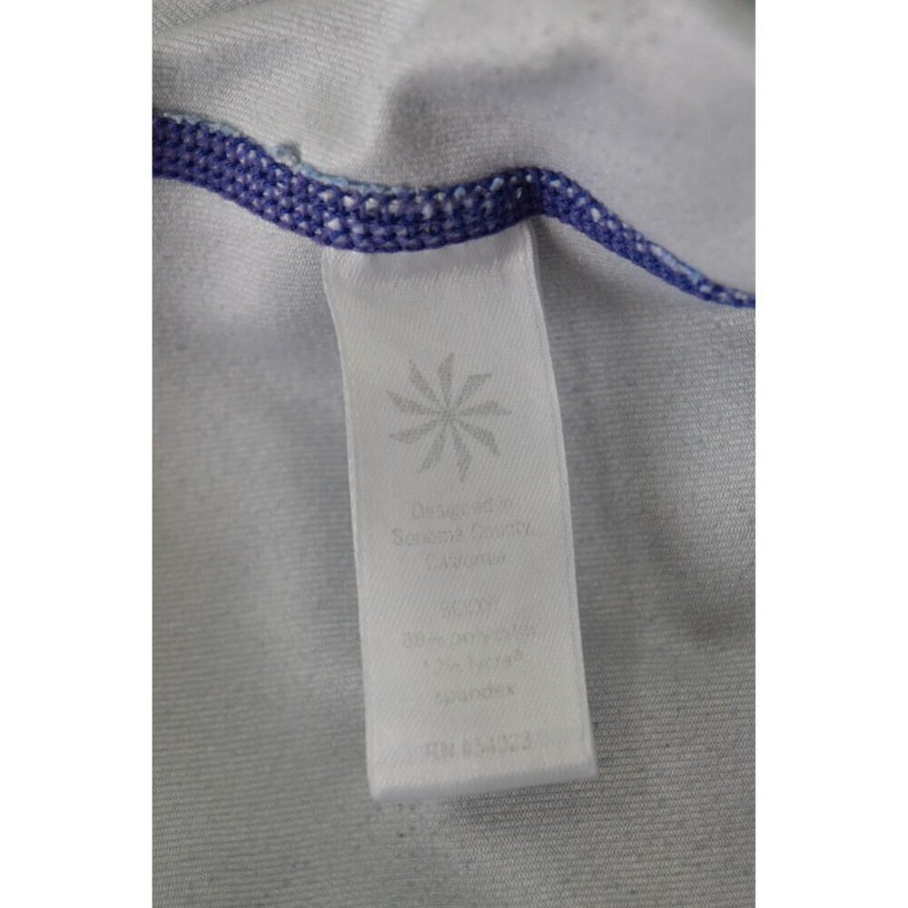 ATHLETA FLORAL BLOOM CHATARUNGA BLUE GREEN CAPRI LEGGING - Picture 8 of 8